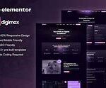 Digimax Digital Marketing Agency Elementor Template