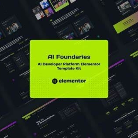 AI Foundaries - Software Developer Platform Elementor Template Kit