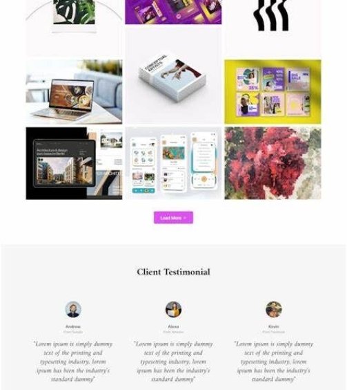 Andara - Influencer & Social Media Agency Template Elementor
