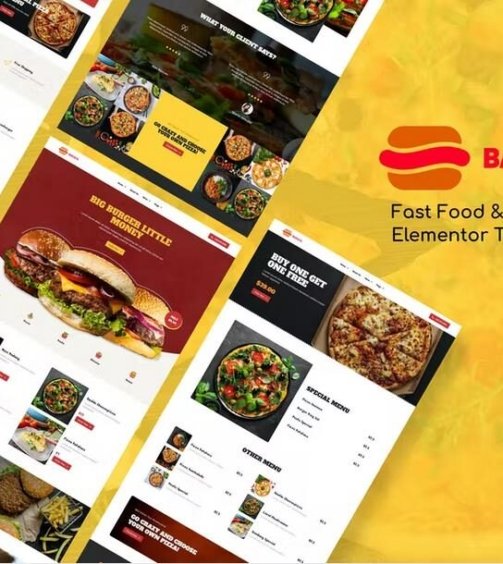 Barata - Fast Food & Burger Elementor Template Kit