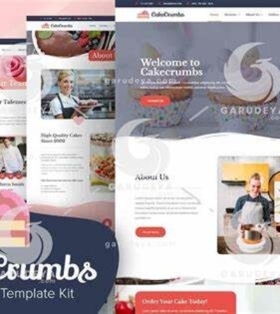 Cakecrumbs - Bakery Elementor Template kit