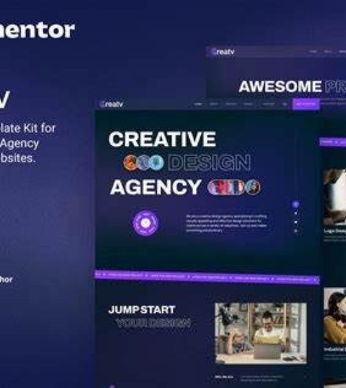 Creatv – Creative Design Agency Elementor Template Kit
