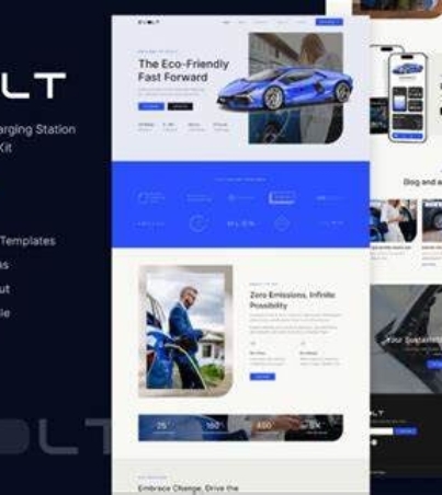 Evolt - Electric Vehicle & Charging Station Elementor Template Kit