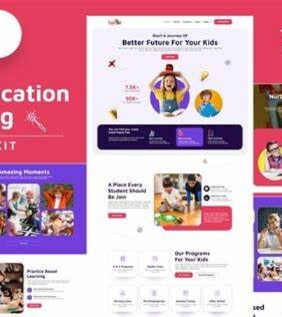 Kinderdot - Kindergarten & Pre-School Elementor Template Kit