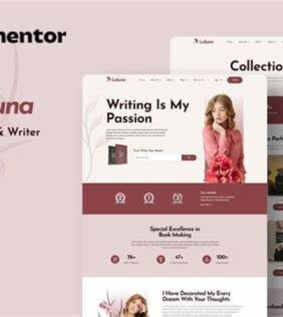 Laluna - Book Author & Writer Elementor Template Kit