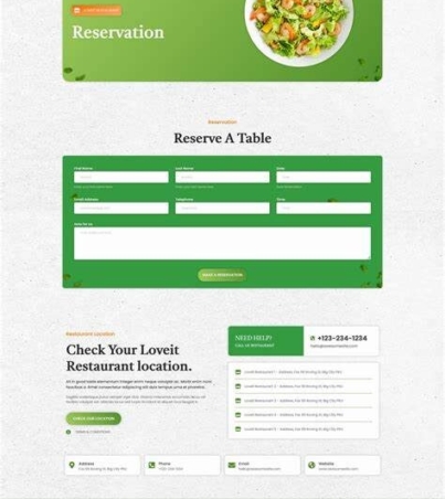 Loveit - Vegan & Healthy Food Restaurant Elementor Template Kit