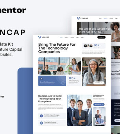 Vencap – Venture Capital & Investment Elementor Template Kit