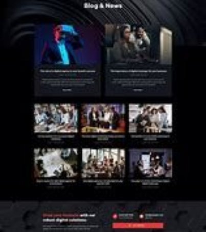 Xable - Dark Digital Agency Elementor Pro Template Kit